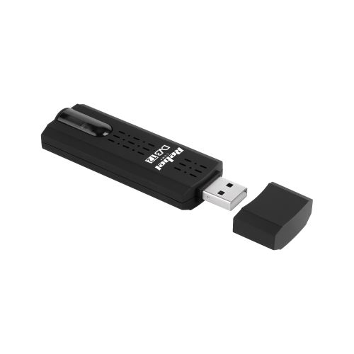 USB digitální tuner DVB-T2 H.265 HEVC černý REBEL KOM1060