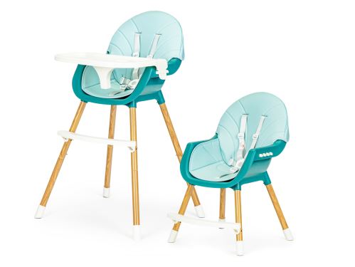 ECOTOYS HA-004 BLUE Dětská jídelní židle 2v1 modrá barva