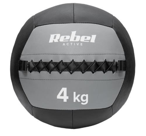 REBEL RBA-3107-4 ACTIVE Medicinbal na cvičení 4 kg černá