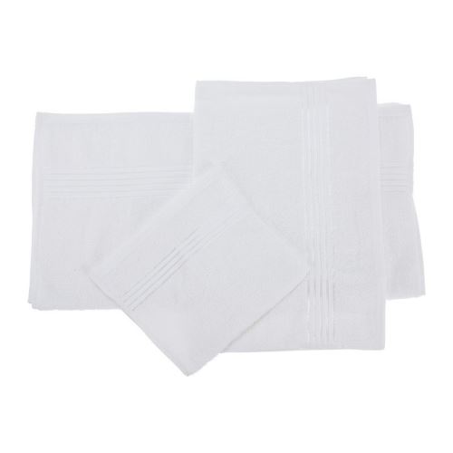 HOMESTYLING KO-HD1001240 Sada 3 ks ručníků bílá