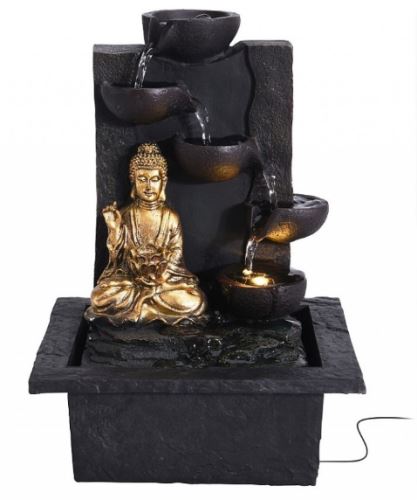 PROGARDEN fontána pokojová s LED osvětlením BUDDHA rovná KO-795202210rovn