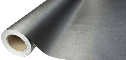 KIK Fólie metalická kartáčovaná grafitová v roli 1,52x30 m KX10161
