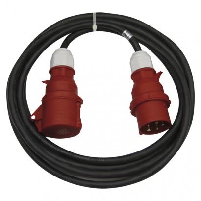 Emos PM0902 3 fázový venkovní prodlužovací kabel 10 m, 1 zásuvka, černý 1914071100