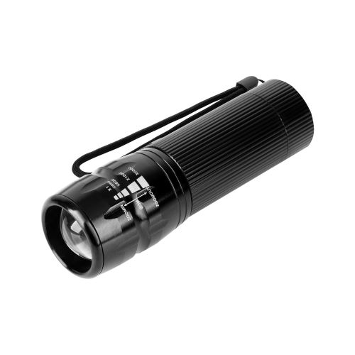 Ruční 5W baterka Rebel (zoom) v pouzdře černá URZ0939