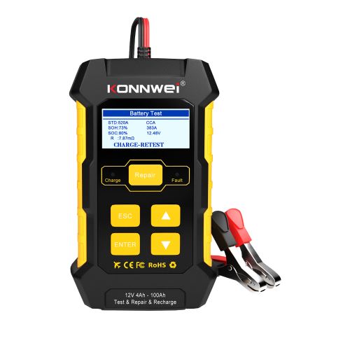 Konnwei KW510 Měřič baterie žlutý