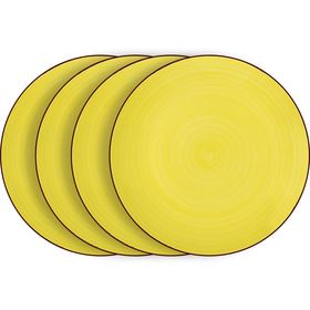 LAMART LT9050 Set mělkých žlutých talířů 4 ks HAPPY 42004683