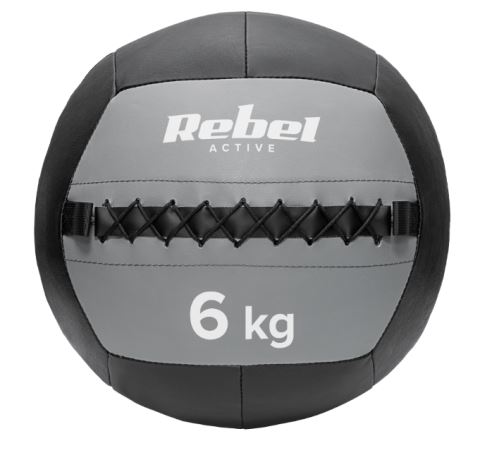 REBEL RBA-3107-6 ACTIVE Medicinbal na cvičení 6 kg černá