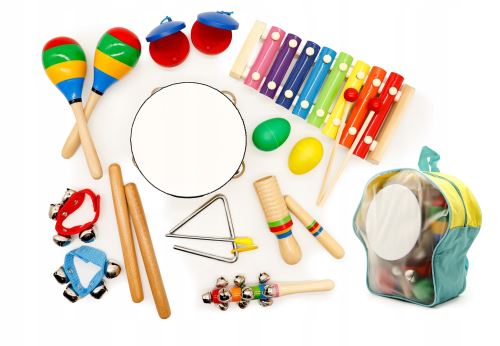ECOTOYS MA01 Sada dětských hudebních nástrojů 10 ks v batohu