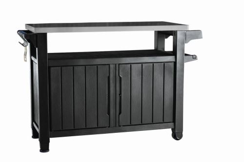 Grilovací stolek Keter UNITY XL 207L grafitový 610203