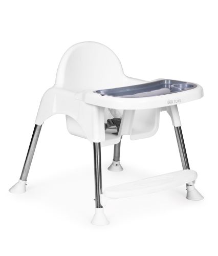 ECOTOYS HC-135 WHITE Dětská jídelní židlička bílá barva