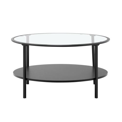 Kondela 371206 Konferenční stolek černá, sklo, kov PARLAN