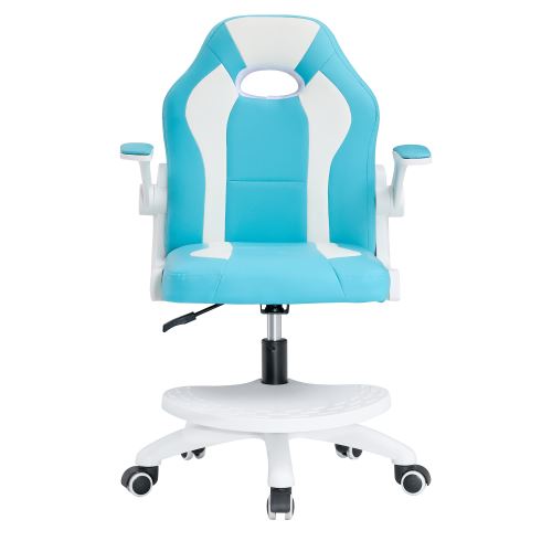 Kondela 365847 Kancelářská otočná židle s podnoží modrá, bílá RAMIL