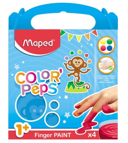 Maped KX3564 Prstové barvy Color Peps Prstové barvy 4x80 ml