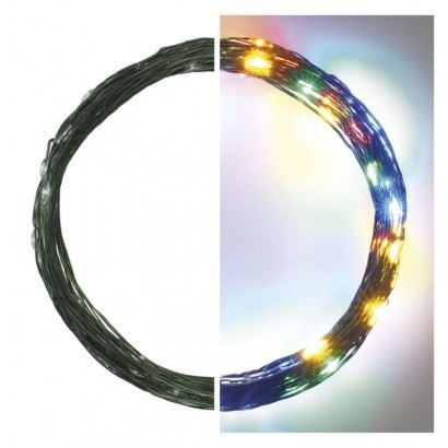 EMOS Lighting LED vánoční nano řetěz zelený D3AM02, 7,5 m, venkovní i vnitřní, multicolor 1550034001