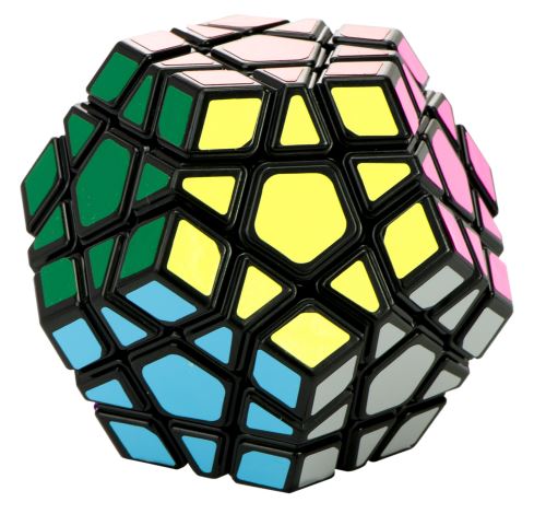 KIK Rubiková kostka MEGAMINX plastová - 12 stranná KX7598