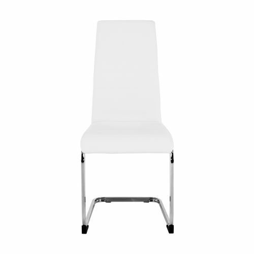 Kondela 259371 Jídelní židle bílá, chrom VATENA