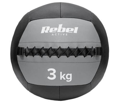 REBEL RBA-3107-3 ACTIVE Medicinbal na cvičení 3 kg černá