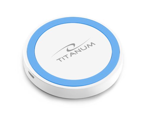 Bezdrátová nabíječka Titanium TZ112WB bílo-modrá
