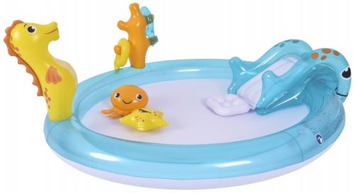 Mirpol 57173 Nafukovací bazén pro děti se skluzavkou s dekorem mořská zvířata