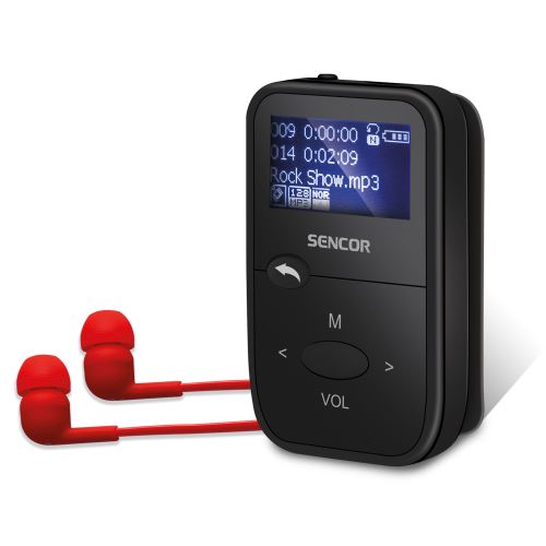 SENCOR SFP 4408 BK 8GB MP3 přehrávač 35053772 černá