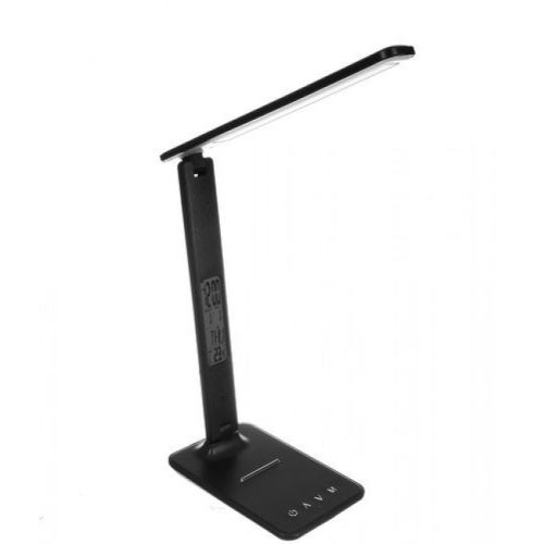 ISO 15751 LED stolní lampa s meteo stanicí černá 15320