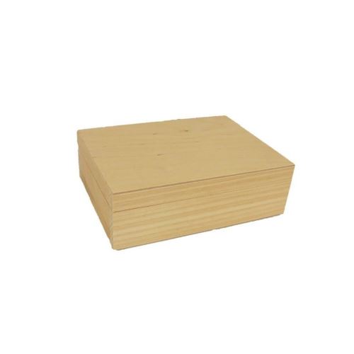 Indecor Box dřevo béžový 20 x 15 x 7 cm X11388
