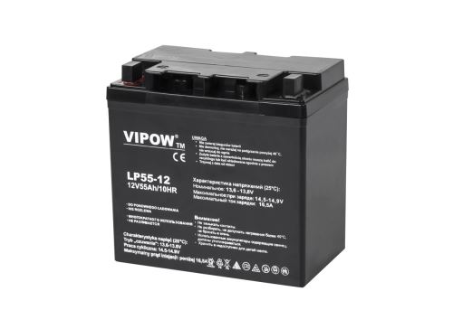 Gelová baterie VIPOW 12V 55Ah