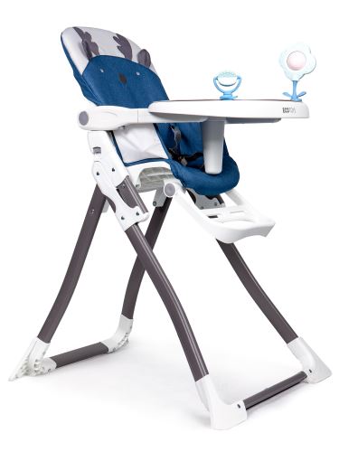 ECOTOYS HC301-1904 Dětská jídelní židlička modrá barva