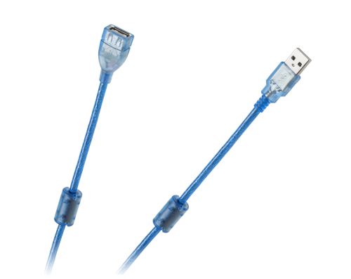 LP Kabel USB 2.0 Az-Am, prodlužování 5 m, obrazovka + filtr modrý KPO3866-5
