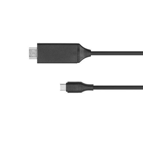Kabel HDMI - USB typu C 2 m Kruger & Matz černý KM1249