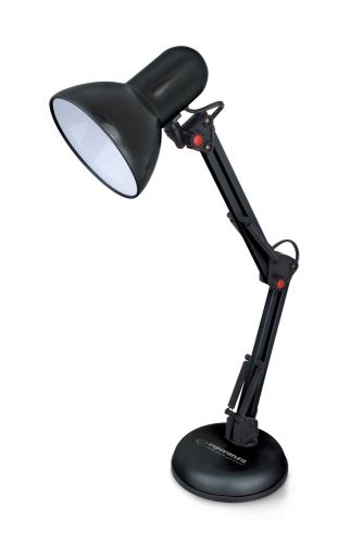 Esperanza Stolní lampa E27 AVIOR černá ELD112K