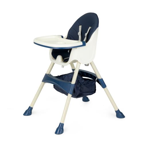 ECOTOYS HC-823 BLUE Jídelní židlička 2v1 modrá barva