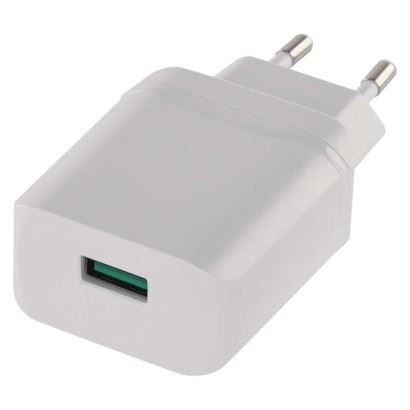 Emos V0123 Univerzální USB adaptér QUICK do sítě 3A (18W) max., bílý 1704012300