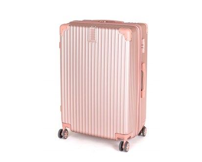 PRETTY UP Velký růžovozlatý kufr na kolečkách 86 l ABS25 22151704