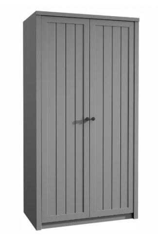 Kondela 263512 Skříň S2D, šedá, PROVANCE dřevotříska 53 x 90 x 198 cm