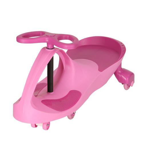 KIK KX4880 Gravitační vozítko pro děti s LED kolečky v růžové barvě