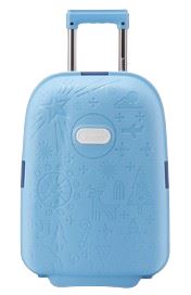 KIK KX3964 Modrý cestovní kufr pro děti