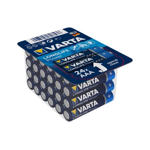 Alkalická baterie VARTA LR03 HIGH ENERGY Longlife Power 24 ks / krabice modré BAT0290
