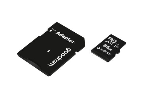 Goodram Paměťová karta microSD UHS-I 64GB s adaptérem černá TGD-M1AA0640R12