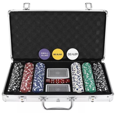 Malatec 23528 Poker sada 300 žetonů v kufru HQ 17524