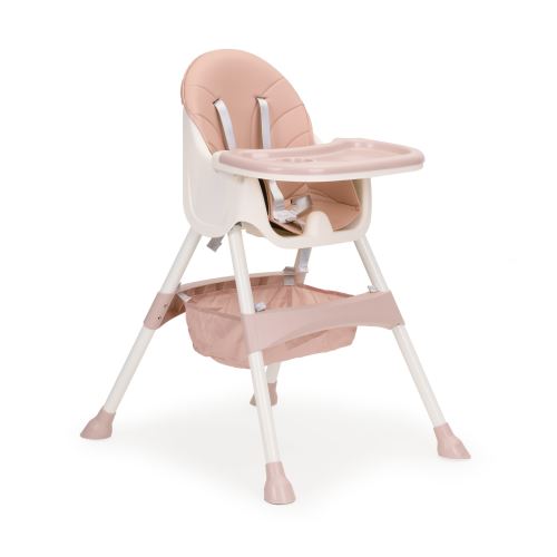 ECOTOYS HC-823 PINK Jídelní židlička 2v1 růžová barva
