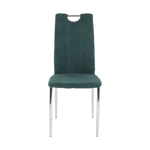 Kondela 201248 Jídelní židle azurová látka, chrom OLIVA NEW