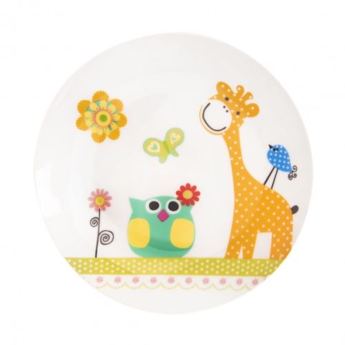 Orion 128345 Mělký dětský talíř žirafa průměr 21 cm