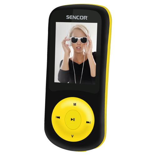 SENCOR SFP 5870 BYL 8GB MP3, MP4 přehrávač 35042858 žlutý