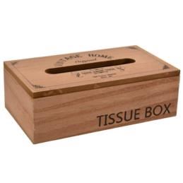 Indecor X12153 Box na papírové kapesníky dřevo hnědý 25x14x8 cm
