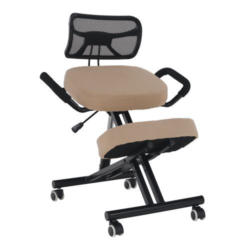 Kondela 301585 Ergonomická klekačka béžová, černá RUFUS