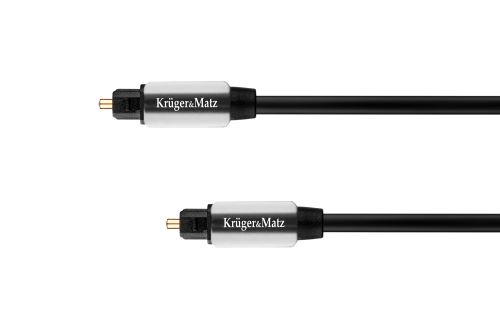Optický kabel toslink-toslink 0,5 m Kruger & Matz černý KM0318