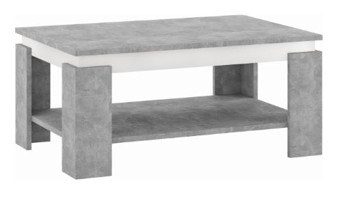 Kondela 365701 Konferenční stolek beton, bílá PIANI