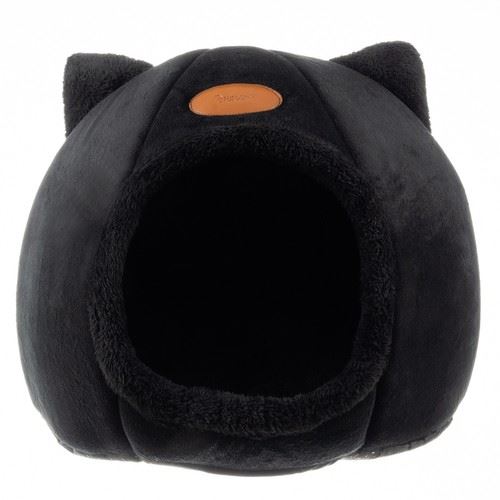 Purlov 21947 Plyšový pelíšek pro kočky 16817 černý
