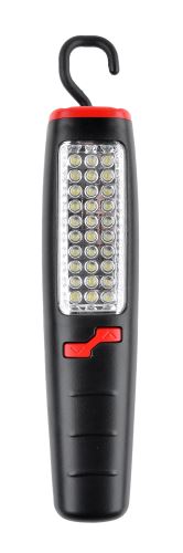 Vipow Inspekční LED svítilna 30+7 se síťovou a autonabíječkou, černá URZ0025